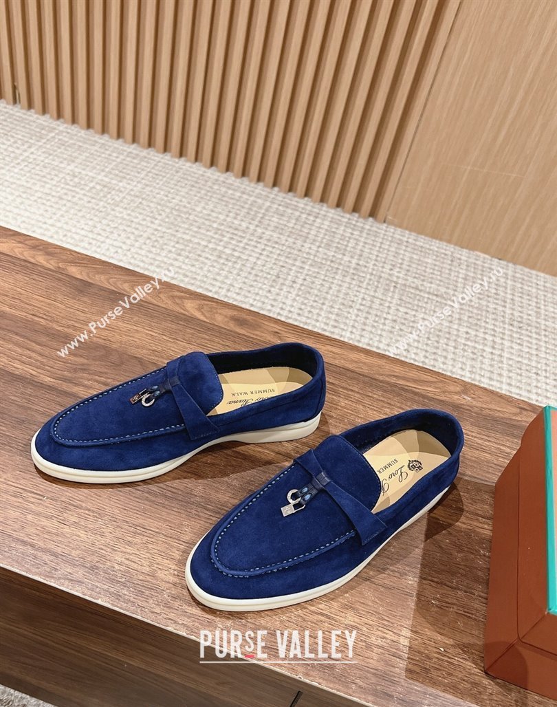 LP Summer Charms Walk Loafers in Suede Royal Blue 2024 Top LP010901 (KL-240109088)