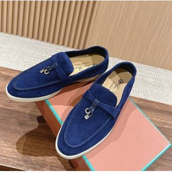 LP Summer Charms Walk Loafers in Suede Royal Blue 2024 Top LP010901 (KL-240109088)