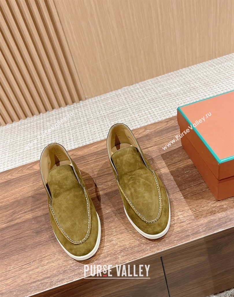 LP Open Walk Chukka Boots in Suede Green 202402 Top LP010901 (KL-240109091)