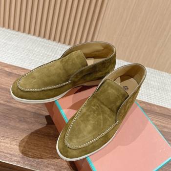 LP Open Walk Chukka Boots in Suede Green 202402 Top LP010901 (KL-240109091)