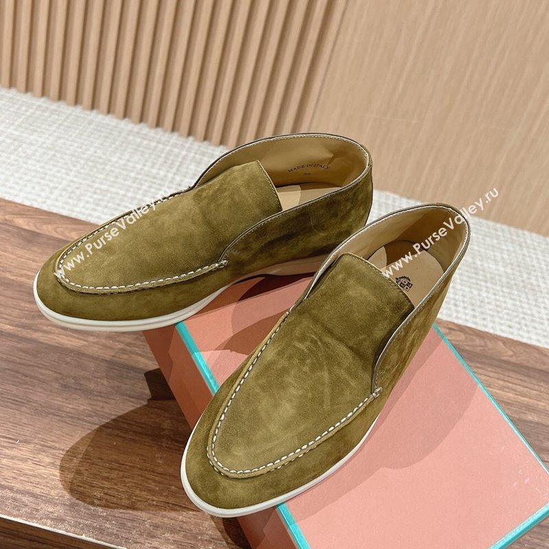 LP Open Walk Chukka Boots in Suede Green 202402 Top LP010901 (KL-240109091)