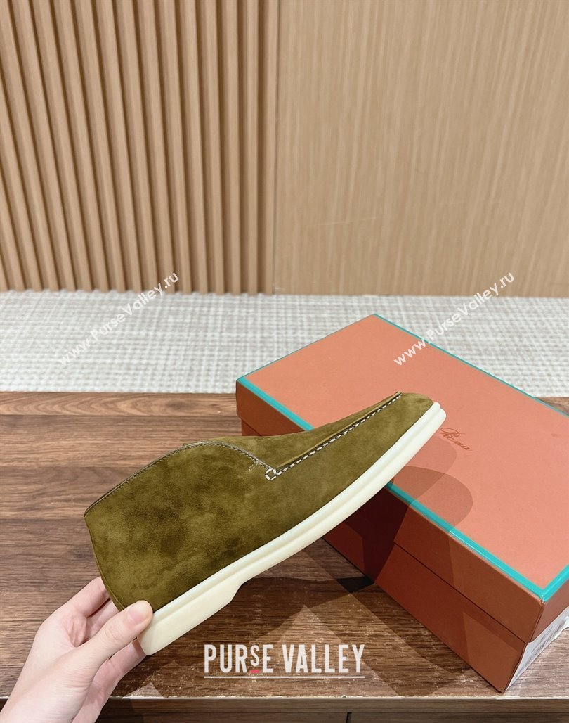 LP Open Walk Chukka Boots in Suede Green 202402 Top LP010901 (KL-240109091)