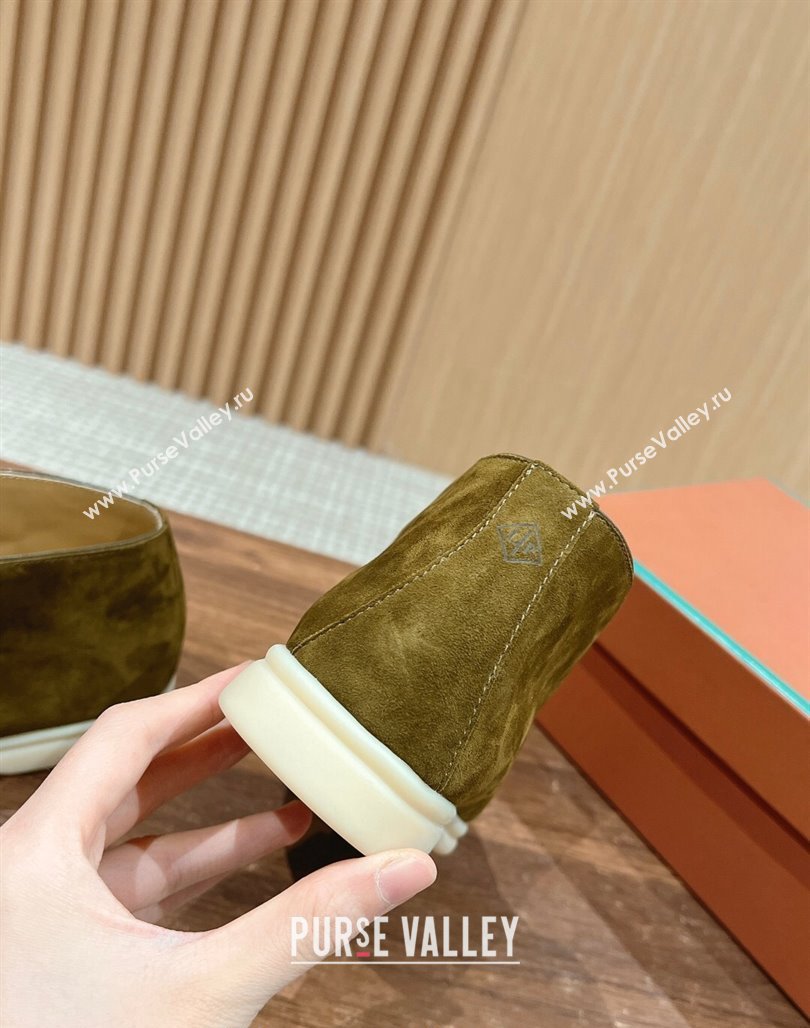LP Open Walk Chukka Boots in Suede Green 202402 Top LP010901 (KL-240109091)