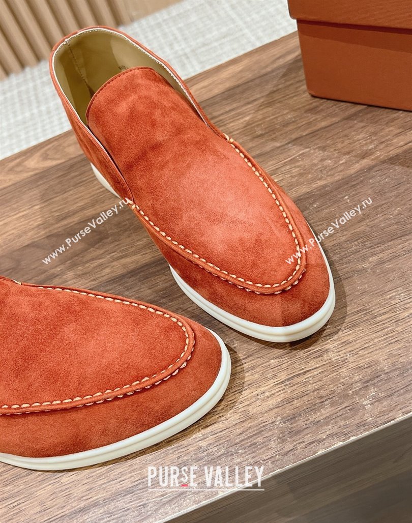 LP Open Walk Chukka Boots in Suede Orange 202402 Top LP010901 (KL-240109096)