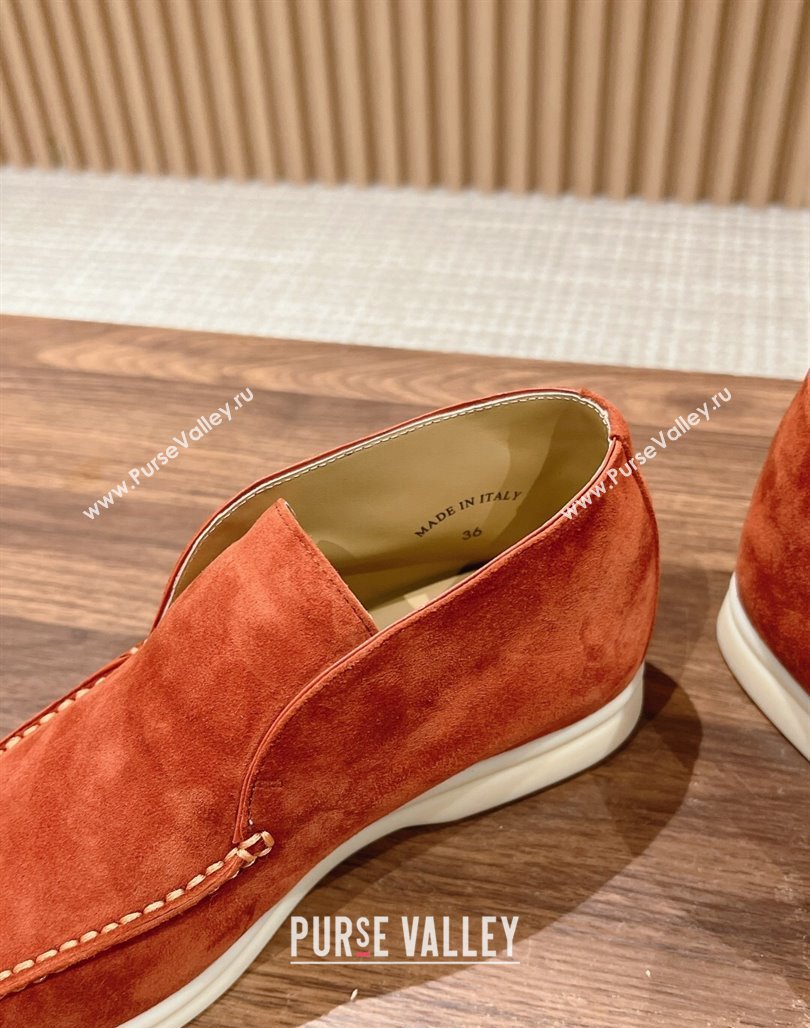 LP Open Walk Chukka Boots in Suede Orange 202402 Top LP010901 (KL-240109096)