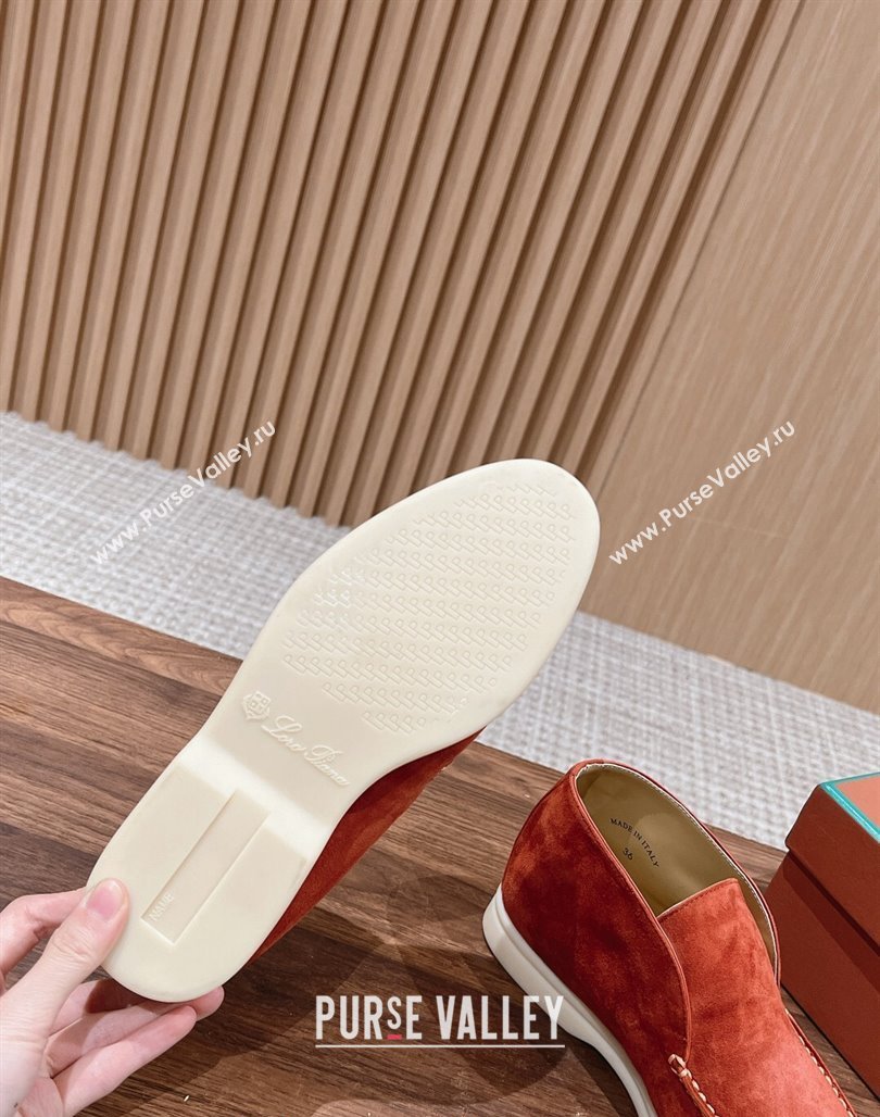 LP Open Walk Chukka Boots in Suede Orange 202402 Top LP010901 (KL-240109096)