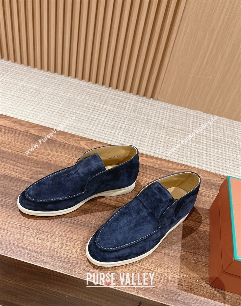 LP Open Walk Chukka Boots in Suede Dark Blue 202402 Top LP010901 (KL-240109097)