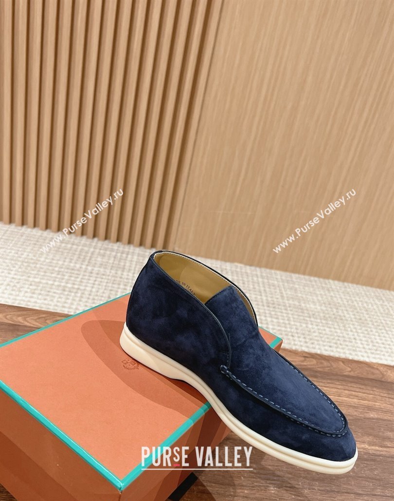 LP Open Walk Chukka Boots in Suede Dark Blue 202402 Top LP010901 (KL-240109097)
