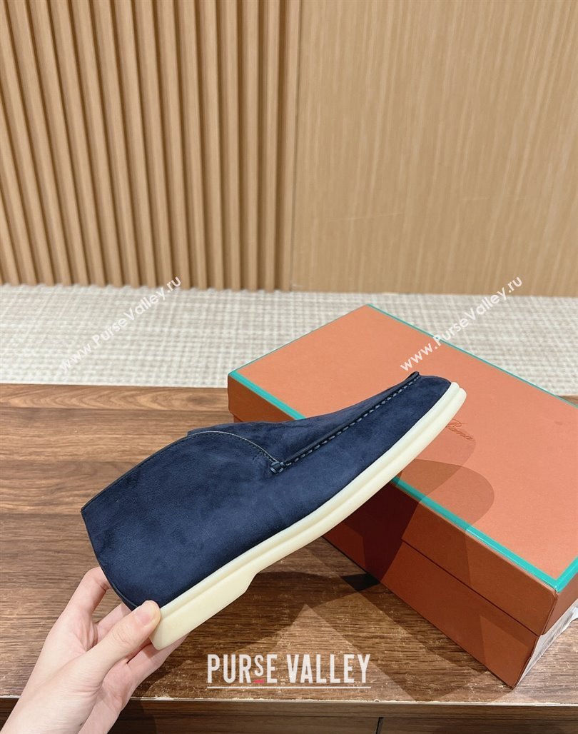 LP Open Walk Chukka Boots in Suede Dark Blue 202402 Top LP010901 (KL-240109097)