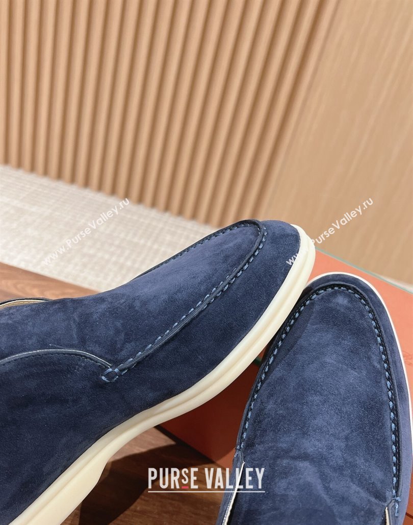 LP Open Walk Chukka Boots in Suede Dark Blue 202402 Top LP010901 (KL-240109097)