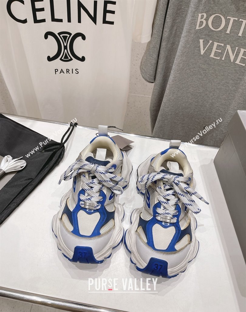 Balenciaga 6XL Trainers Sneakers in Mesh and Suede Blue 2024 (KL-240109048)