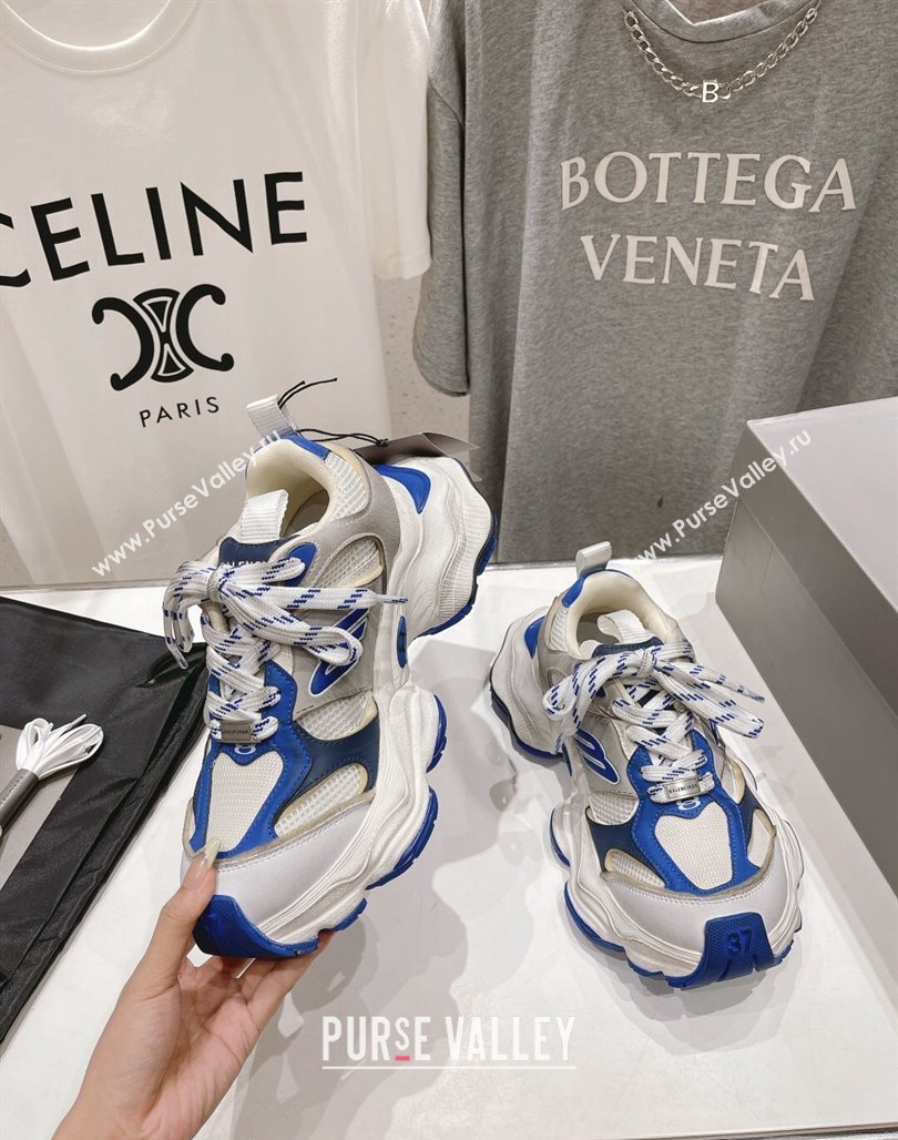 Balenciaga 6XL Trainers Sneakers in Mesh and Suede Blue 2024 (KL-240109048)