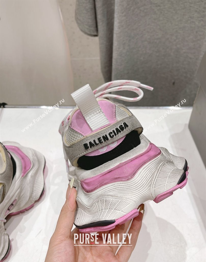 Balenciaga 6XL Trainers Sneakers in Mesh and Suede Pink 2024 (KL-240109049)