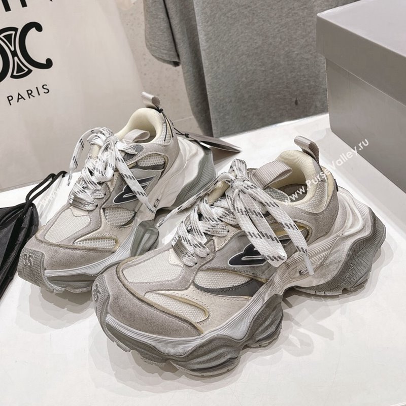 Balenciaga 6XL Trainers Sneakers in Mesh and Suede Grey 2024 (KL-240109050)