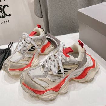 Balenciaga 6XL Trainers Sneakers in Mesh and Suede Orange 2024 (KL-240109051)