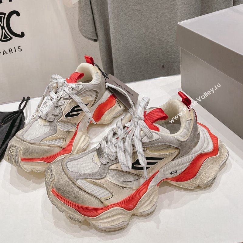 Balenciaga 6XL Trainers Sneakers in Mesh and Suede Orange 2024 (KL-240109051)