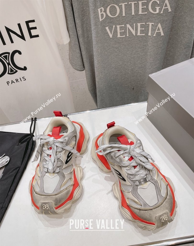 Balenciaga 6XL Trainers Sneakers in Mesh and Suede Orange 2024 (KL-240109051)