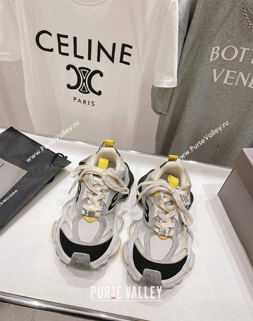 Balenciaga 6XL Trainers Sneakers in Mesh and Suede Yellow 2024 (KL-240109053)