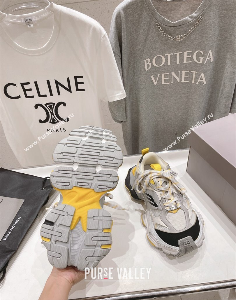 Balenciaga 6XL Trainers Sneakers in Mesh and Suede Yellow 2024 (KL-240109053)