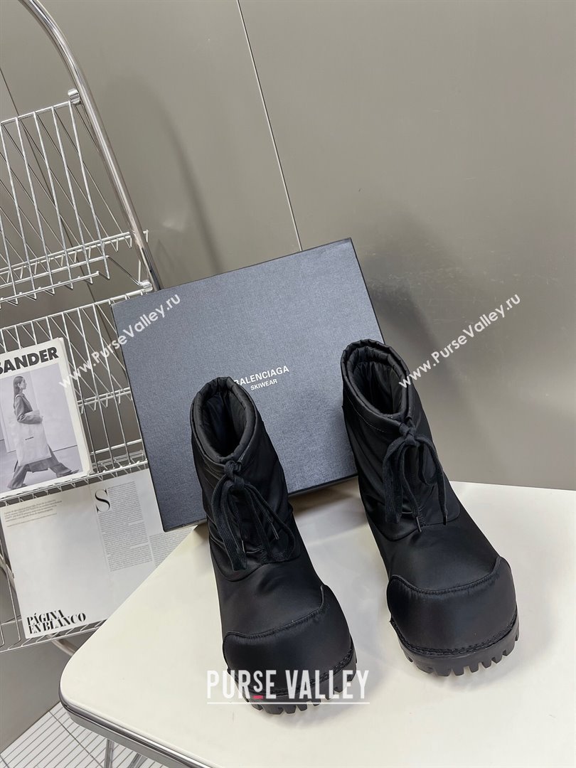 Balenciaga Skiwear- Alaska Low Boot in black nylon 2024 (SS-240109035)