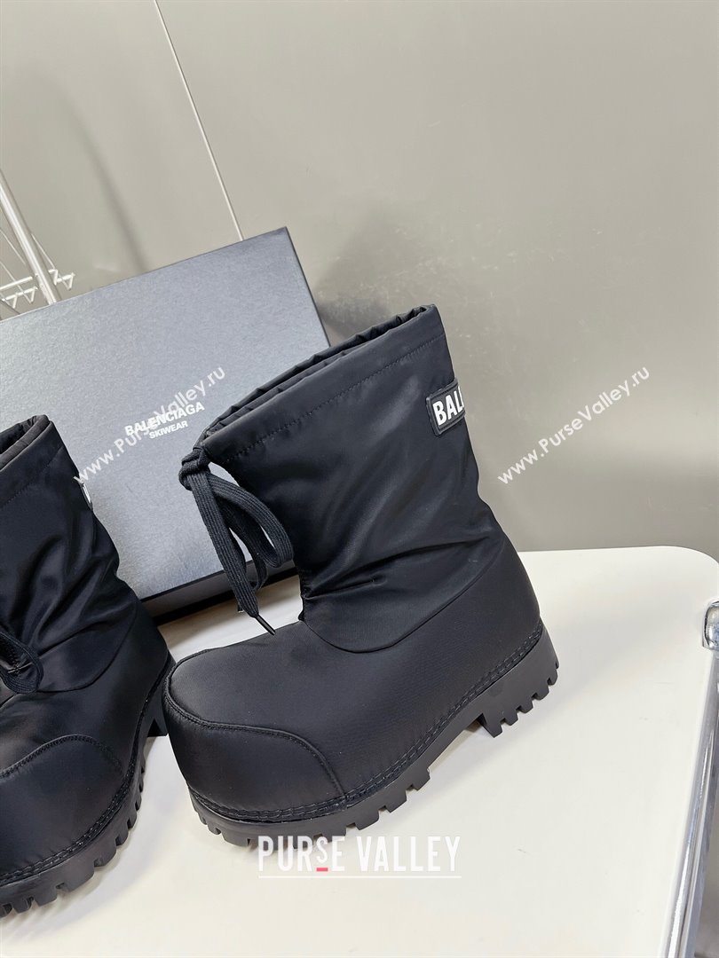 Balenciaga Skiwear- Alaska Low Boot in black nylon 2024 (SS-240109035)