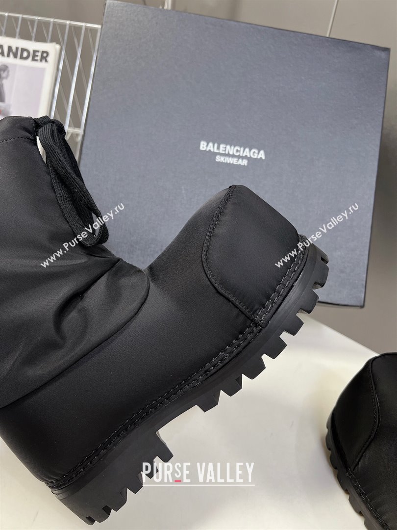 Balenciaga Skiwear- Alaska Low Boot in black nylon 2024 (SS-240109035)