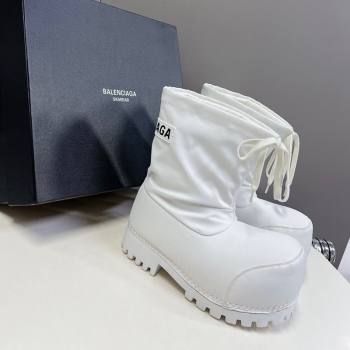 Balenciaga Skiwear- Alaska Low Boot in white nylon 2024 (SS-240109036)