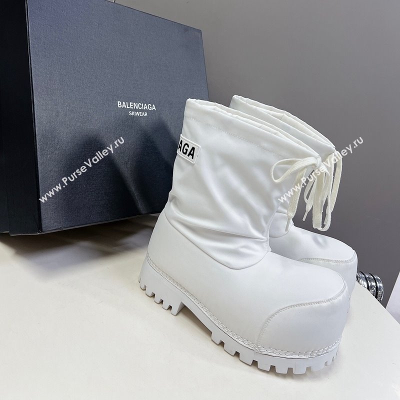 Balenciaga Skiwear- Alaska Low Boot in white nylon 2024 (SS-240109036)