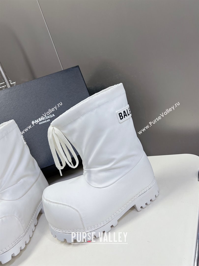 Balenciaga Skiwear- Alaska Low Boot in white nylon 2024 (SS-240109036)