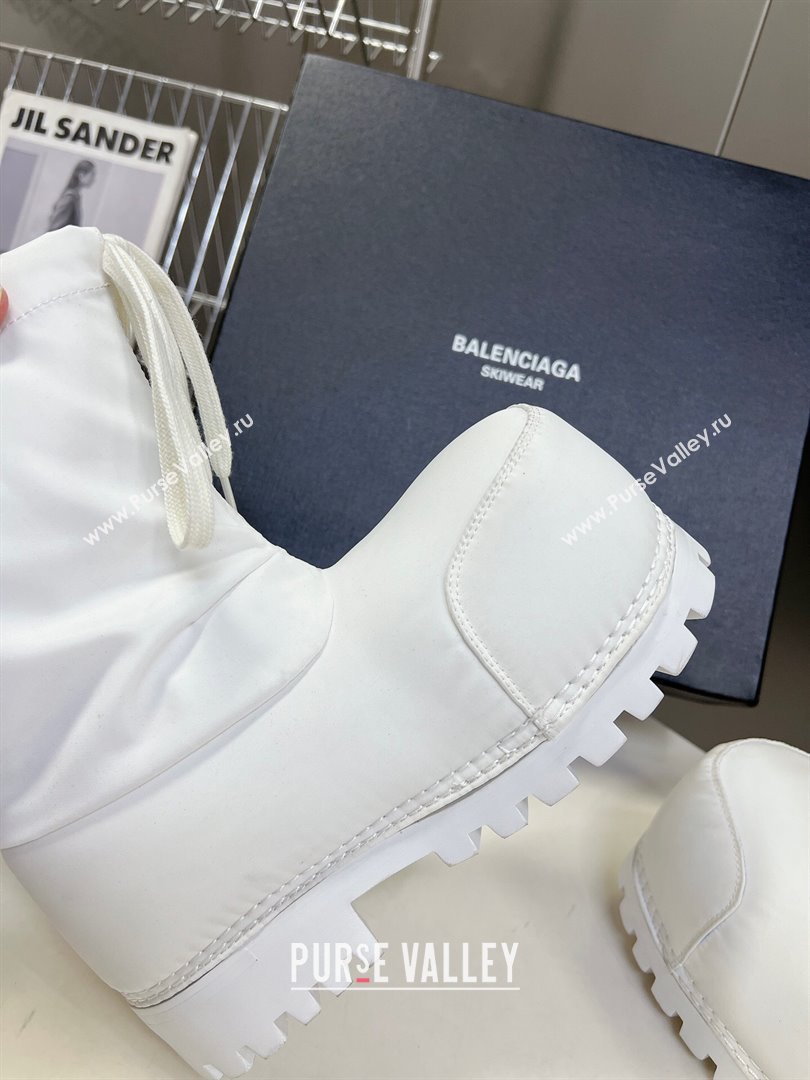 Balenciaga Skiwear- Alaska Low Boot in white nylon 2024 (SS-240109036)