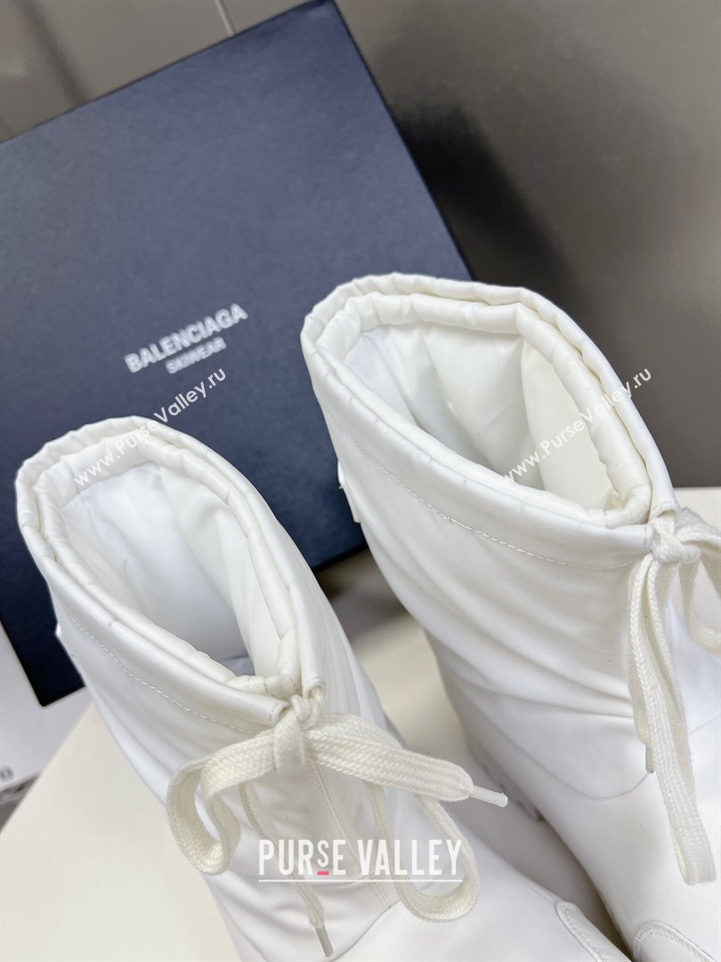 Balenciaga Skiwear- Alaska Low Boot in white nylon 2024 (SS-240109036)