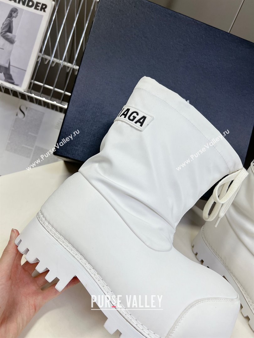 Balenciaga Skiwear- Alaska Low Boot in white nylon 2024 (SS-240109036)