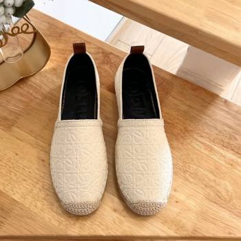 Loewe Espadrilles Flat in 3D Anagram Denim White 2024 0125 (HB-240125044)