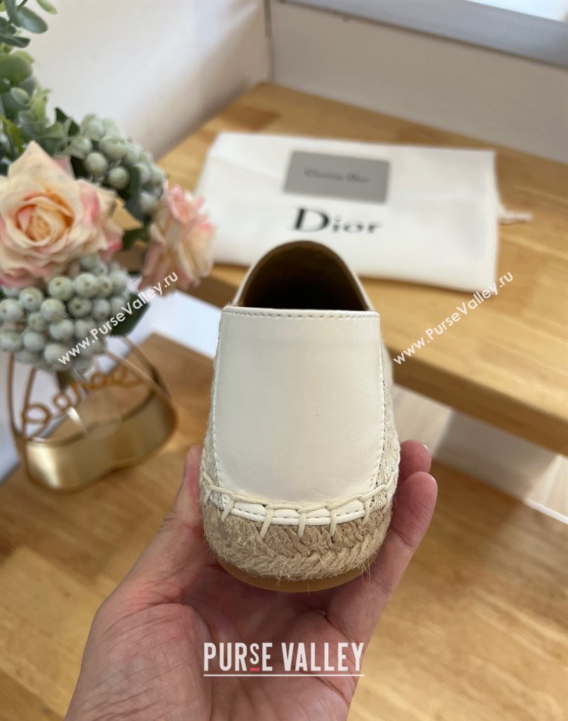 Dior Flat Espadrilles in Denim Embroidery Grey 2024 0125 (HB-240125088)