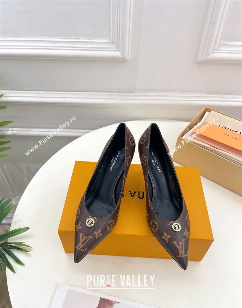 Louis Vuitton Stellar Pumps 7cm in Monogram Canvas 2024 1ACLE0 (MD-240127020)