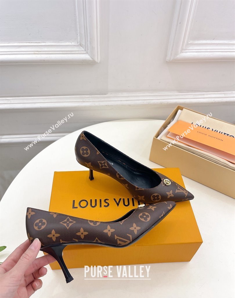 Louis Vuitton Stellar Pumps 7cm in Monogram Canvas 2024 1ACLE0 (MD-240127020)