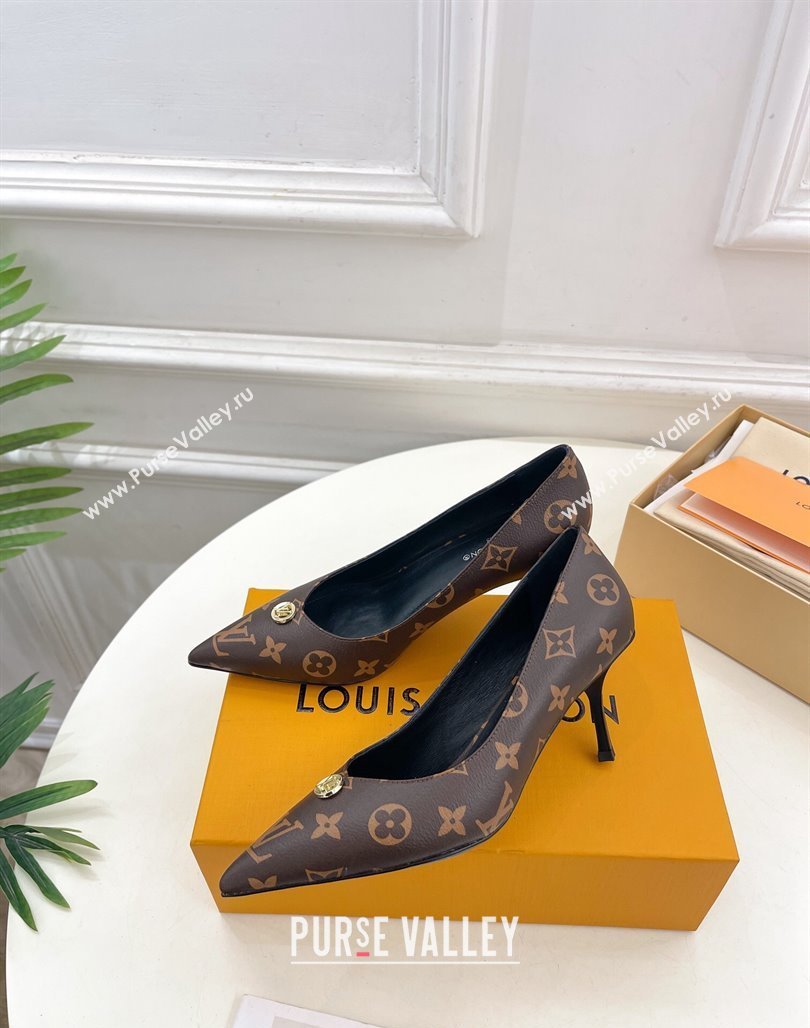 Louis Vuitton Stellar Pumps 7cm in Monogram Canvas 2024 1ACLE0 (MD-240127020)