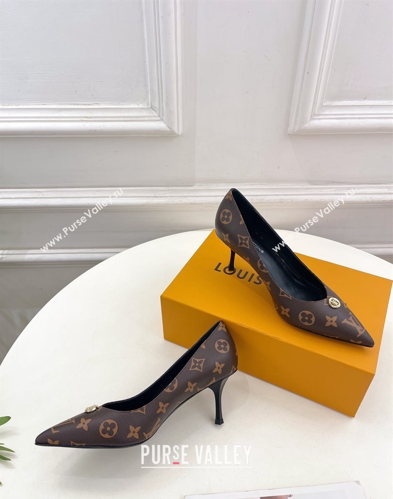 Louis Vuitton Stellar Pumps 7cm in Monogram Canvas 2024 1ACLE0 (MD-240127020)