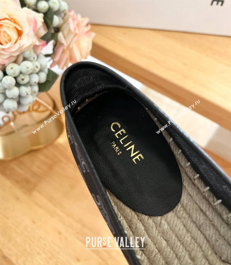 Celine Triomphe Mesh Espadrilles Black 2024 0124 (MD-240124121)