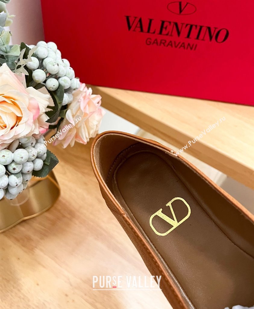 Valentino VLogo Calfskin Espadrilles Brown 2024 0124 (MD-240124138)