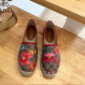 Gucci GG Flora Canvas Espadrilles Flat 1 2024 0125 (MD-240125104)