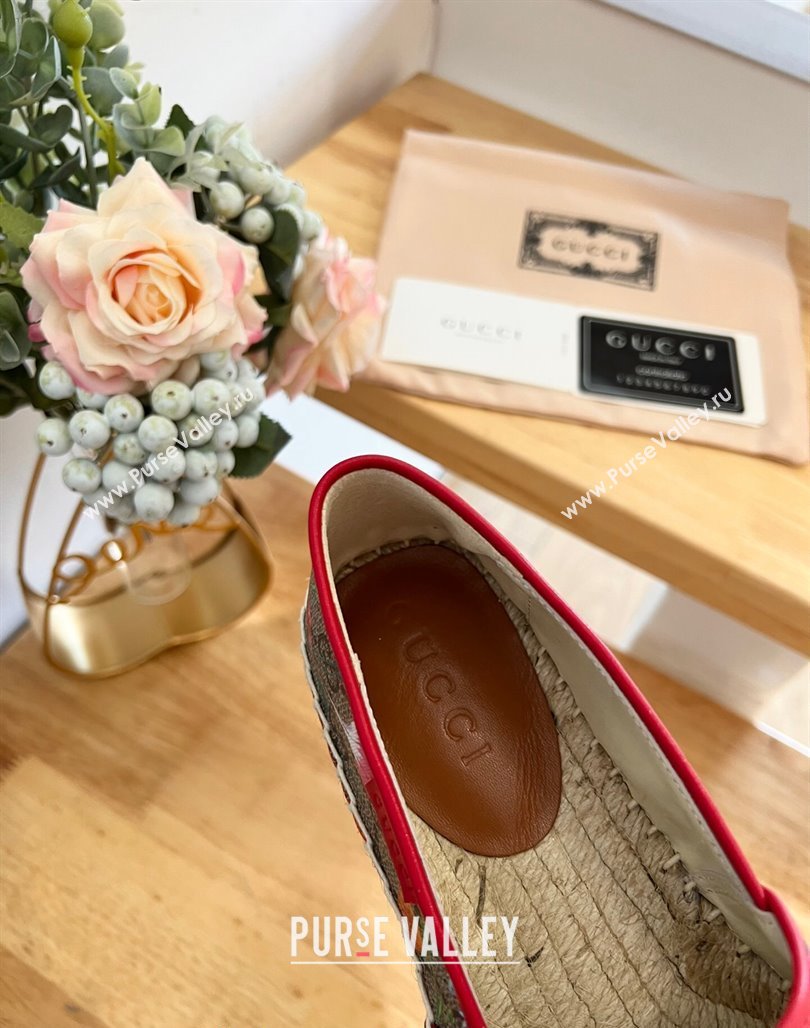 Gucci GG Flora Canvas Espadrilles Flat 1 2024 0125 (MD-240125104)