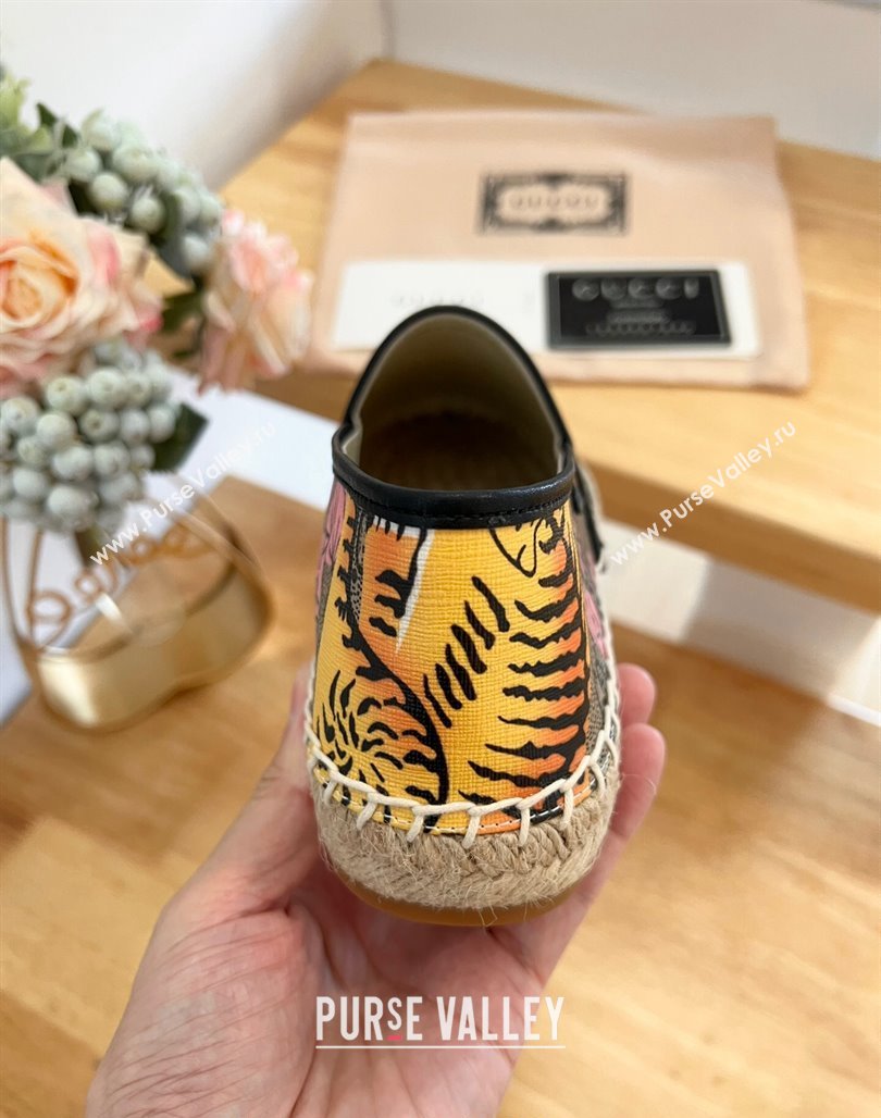 Gucci GG Tiger Canvas Espadrilles Flat 2024 0125 (MD-240125106)