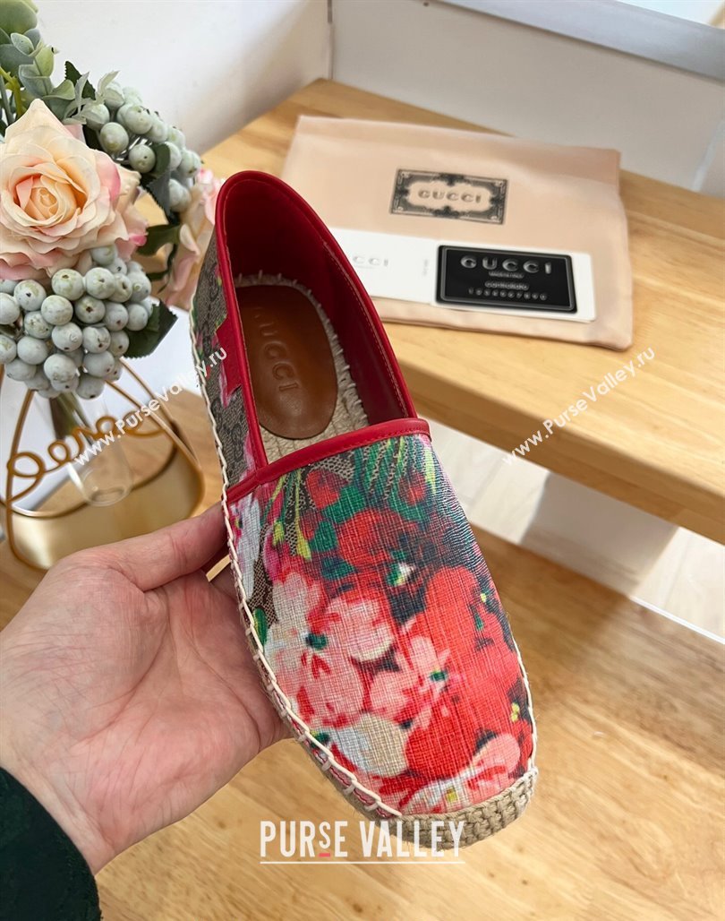 Gucci GG Flora Canvas Espadrilles Flat 3 2024 0125 (MD-240125107)