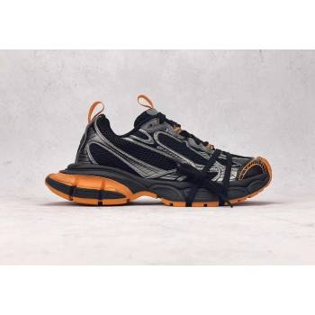 Balenciaga 3XL Trainers Sneakers in Mesh and Polyurethane Black/Orange/Grey 2024 0129 (8-240129012)