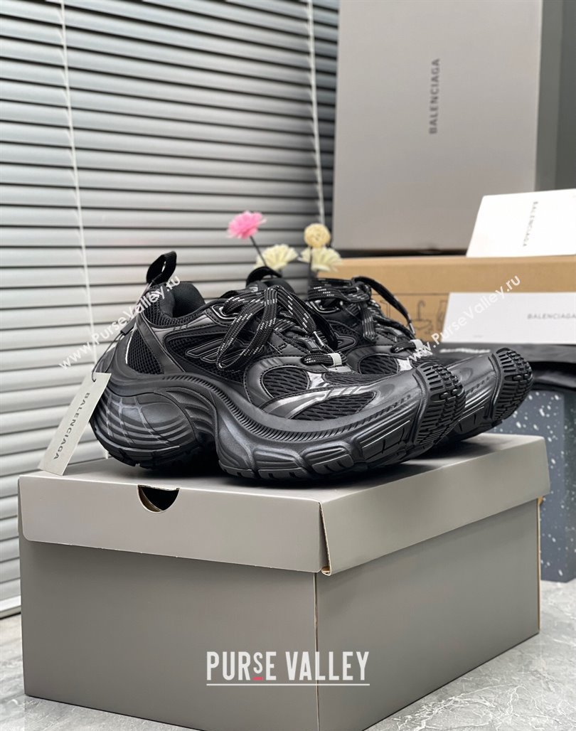 Balenciaga 10XL Trainers Sneakers in Black Mesh TPU and Rubber 2024 0129 (8-240129021)