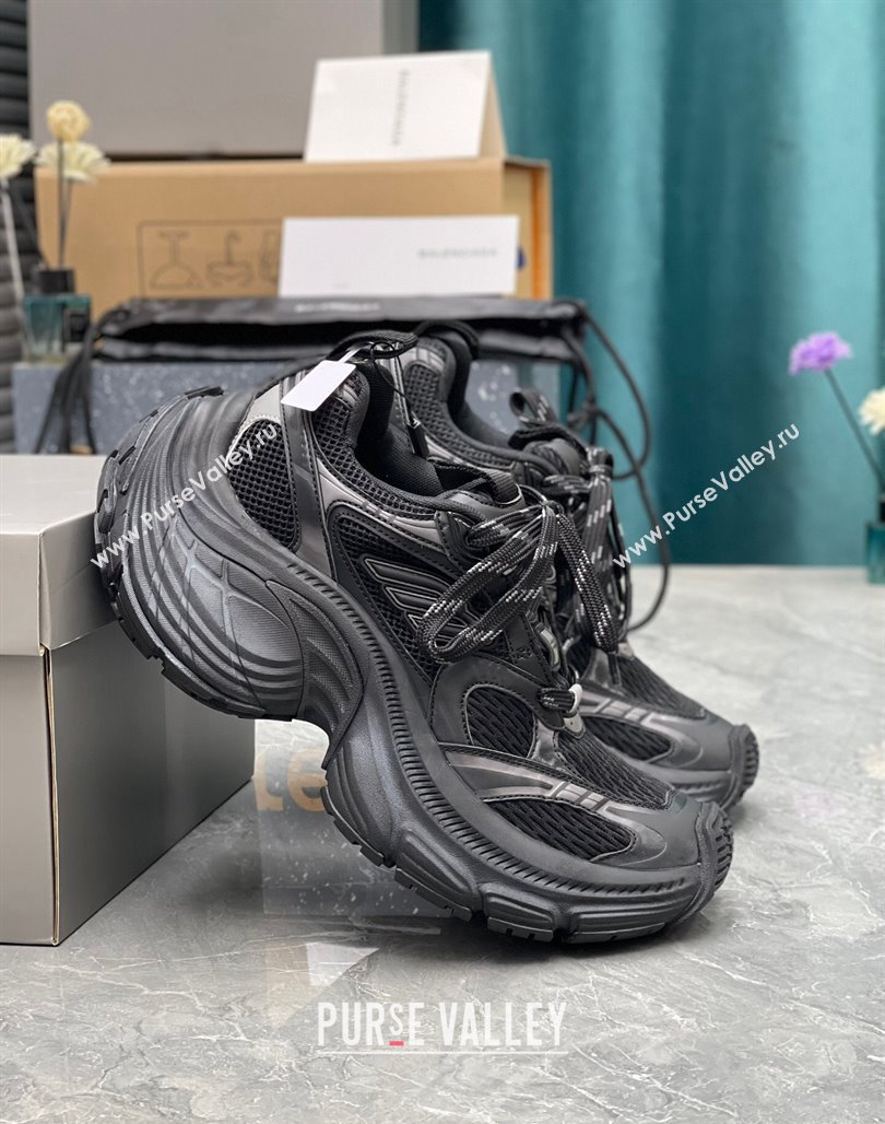 Balenciaga 10XL Trainers Sneakers in Black Mesh TPU and Rubber 2024 0129 (8-240129021)