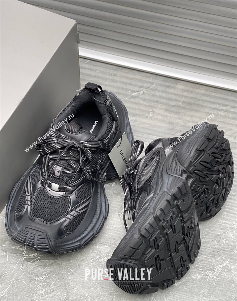 Balenciaga 10XL Trainers Sneakers in Black Mesh TPU and Rubber 2024 0129 (8-240129021)