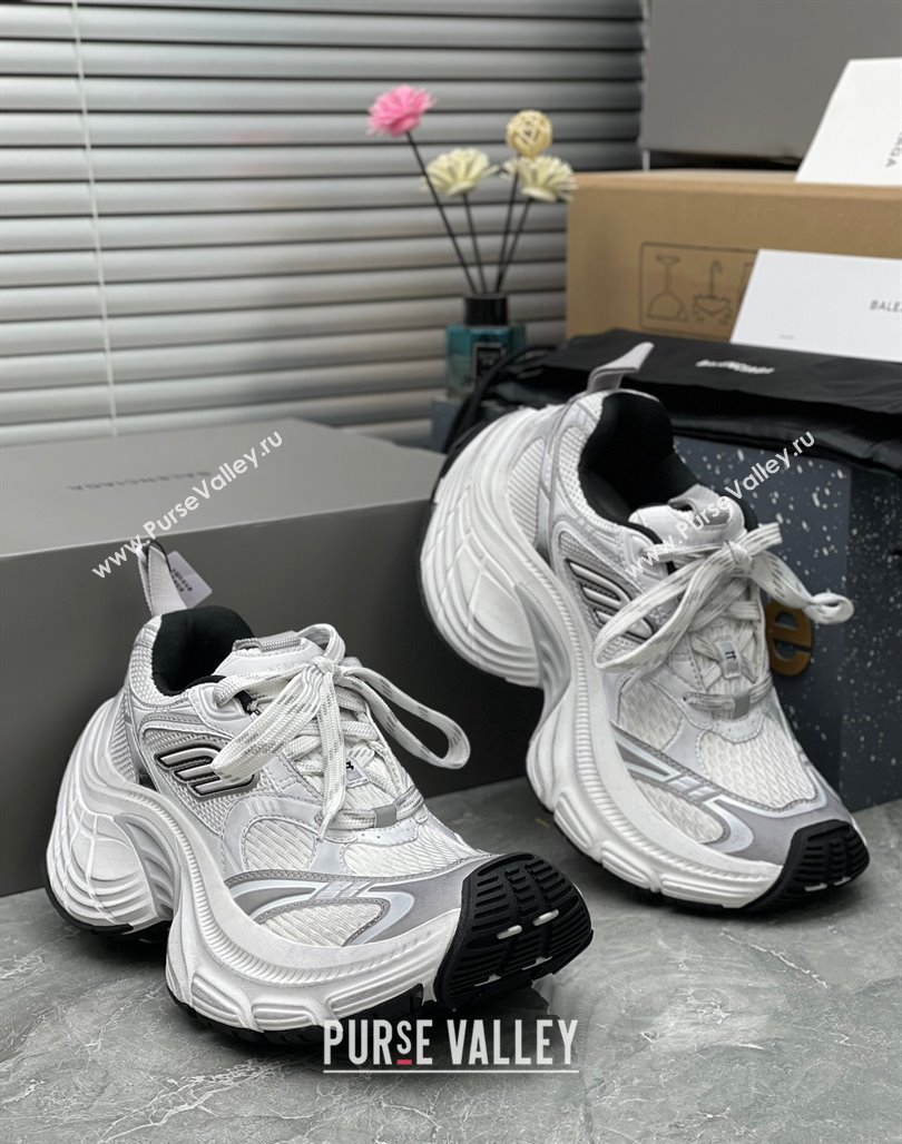 Balenciaga 10XL Trainers Sneakers in Mesh TPU and Rubber White 2024 0129 (8-240129023)