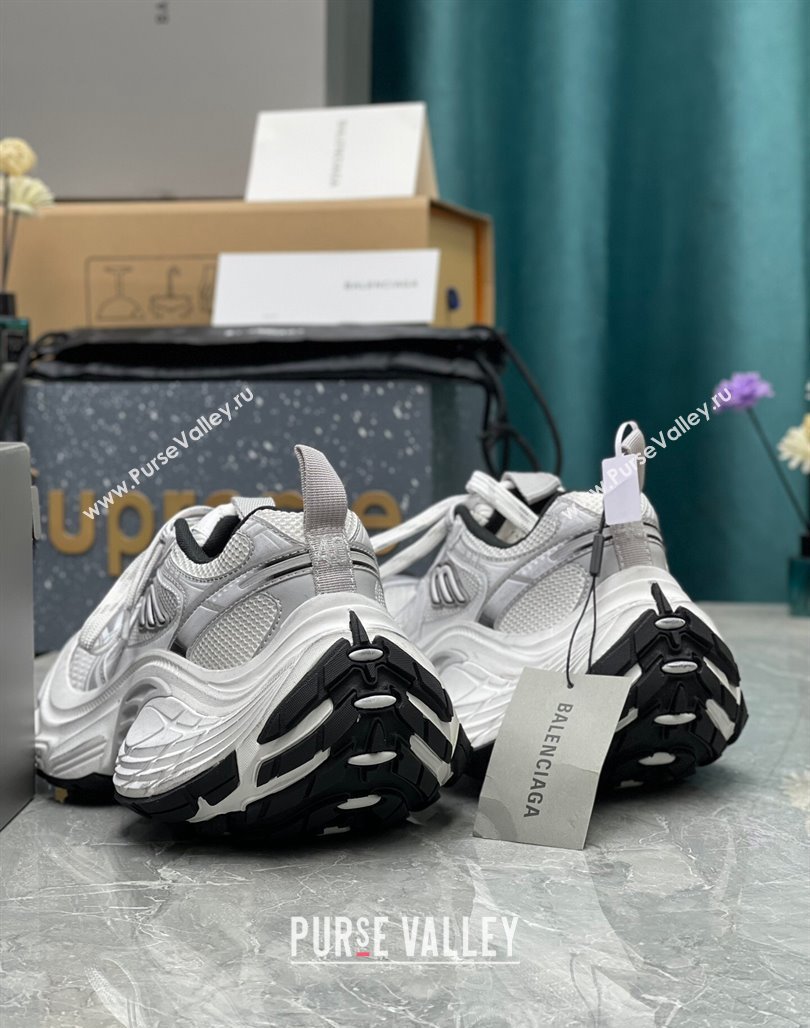 Balenciaga 10XL Trainers Sneakers in Mesh TPU and Rubber White 2024 0129 (8-240129023)